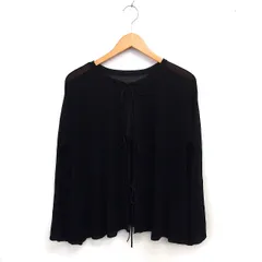 イェッカヴェッカ YECCA VECCA リボン カーディガン ニット 透け感 リブ ラメ混 長袖 F 黒 ブラック /NT31のサムネイル