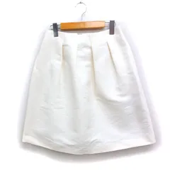 マッキントッシュフィロソフィー MACKINTOSH PHILOSOPHY タック フレアスカート ミニ 38 オフホワイト 白 /FT34のサムネイル
