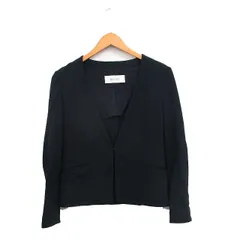 デプレ DES PRES トゥモローランド ノーカラージャケット シンプル 34 ネイビー 紺 /KT19のサムネイル