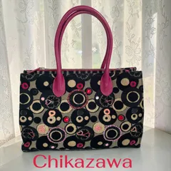 Chikazawa 近沢レース店 トートバッグ サークル柄 ビジュー装飾のサムネイル
