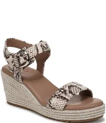ナチュライザー レディース シューズ サンダル プラットフォーム プリント アンクル レザー Naturalizer Stella Snake Print Leather Ankle Wraplatfのサムネイル