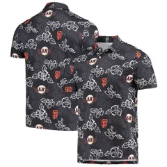 レインスプーナー メンズ トップス ポロシャツ Mens Reyn Spooner Black San Francisco Giants Performance Polo Black ブラックのサムネイル