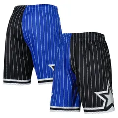 ミッチェルネス メンズ ボトムス ハーフパンツ・ショーツ ショートパンツ Mens Mitchell Ness BlueBlack Orlando Magic Hardwood Classics 19のサムネイル