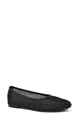 ナインウェスト レディース シューズ パンプス メッシュ Nine West Burnne Studded Mesh Flat Black ブラックのサムネイル