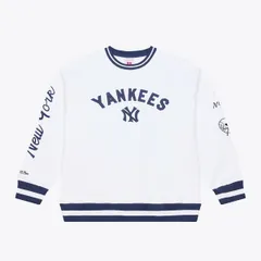 ミッチェルネス メンズ アウター パーカー・スウェット シャツ フリース Mens Mitchell Ness White New York Yankees Arctic Fleece Sweatshのサムネイル