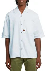 ジースター メンズ トップス シャツ リラックスフィット コットン GSTAR Track Relaxed Fit Organicotton Camp Shirt Beached Faded Seasのサムネイル