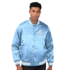 スターター メンズ アウター ジャケット・ブルゾン サテン Menstarter Light Blue Detroitigers Lockeroom Satin FullSnap Varsity Jaのサムネイル