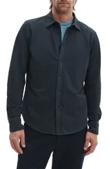 ラグアンドボーン メンズ トップス シャツ オックスフォード コットン rag bone Tomlin Garment Dye Cotton Oxford ButtonUp Shirt Black ブのサムネイル