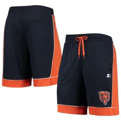スターター メンズ ボトムス ハーフパンツ・ショーツ ショートパンツ Menstarter NavyOrange Chicago Bears Fan Favorite Fashion Shorts Nのサムネイル