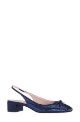 ニナ レディース シューズ ヒール Nina Kourtny Slingback Pump Navy ネイビーのサムネイル