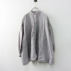 ネストローブ nest Robe リネン ピンタックチュニックブラウス F｜ライトグレー トップス シャツ 羽織り【2400015087962】のサムネイル