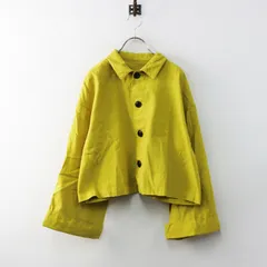 2023SS ネストローブ nest Robe UpcycleLino FRESH STATION SHIRT JACKET シャツジャケット F｜イエロー 【2400015088129】のサムネイル