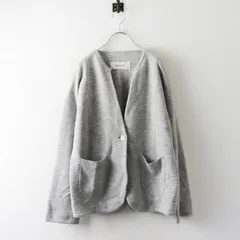 2023AW ハンズオブクリエイション Hands of creation ウールスキッパーカーディガン F＼グレー ニット 羽織り【2400015087511】のサムネイル