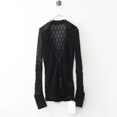 定価3.3万 2023SS ケイル KAYLE MESH KNIT SHIRT CARDIGAN メッシュニットカーディガン F■ブラック トップス 羽織り【2400015092768】のサムネイル