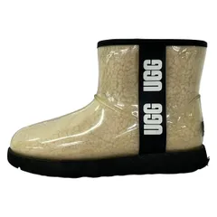 UGG(アグ) レインブーツ 25 レディース クラシック クリア ミニ 1113190 アイボリー×黒のサムネイル