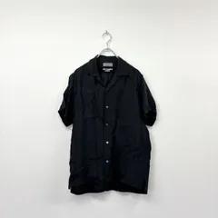 18ss 2018 Yohji Yamamoto POUR HOMME PRODUCE ヨウジヤマモト プールオム 限定 キュプラ オープンカラー シャツ 開襟 サイズ 3 80718 0090のサムネイル