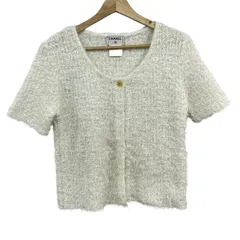 CHANEL(シャネル) カーディガン サイズ42 L レディース - P12867 アイボリー クルーネック/半袖のサムネイル