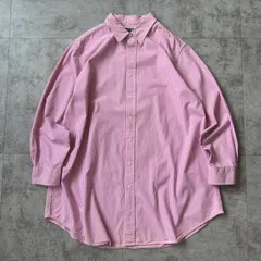 00's "Lauren Ralph Lauren" Candy Stripe Cotton Shirt / 2000年代 "ローレンラルフローレン" キャンディーストライプ コットン シャツのサムネイル