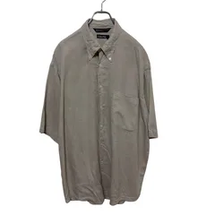 【NAUTICA】  90s Button Down Shirt BD 小文字タグ ボタンダウンシャツ 無地 S-6573のサムネイル
