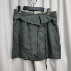 ヴィンス VINCE リネン ブレンド ベルト付き ミニスカートのサムネイル