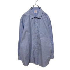 【Brooks Brothers】 Round Collar Dress Shirt Non-Iron スーピマコットン ラウンドカラーシャツ S-6826