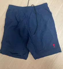 xs アミ ami パリス ハート ロゴ ネイビー ハーフパンツ ショーツのサムネイル
