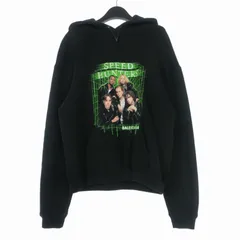 バレンシアガ BALENCIAGA 19SS SPEEDHUNTERS プリント フーディ パーカー 長袖 S ブラック 黒 556095 TDV15 国内正規のサムネイル