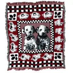 vintageラグ ブランケット マルチカバー タペストリー USA製 ディズニー 101匹わんちゃん Rug Blanket Disney 3036のサムネイル