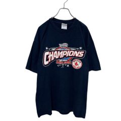 【ALSTYLE】 00s MLB MADE IN USA 2004 Champions Redsox T-Shirts ワールドシリーズ Tシャツ S5612