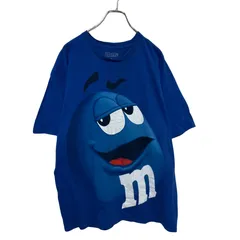 【M＆M's】Corporate Logo Blue Tee 企業ロゴ ブルー キャラクター TシャツS-6420のサムネイル