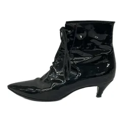 SAINT LAURENT PARIS(サンローランパリ) ショートブーツ 36 1/2 レディース - 351930 黒 アウトソール張替済 レザーのサムネイル