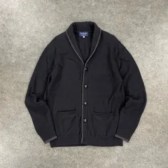 Green Label Relaxing GLR LAMBS SHAWL グリーンレーベルリラクシング ユナイテッドアローズ カーディガン ショールカラー セーター ウール ブラック 黒 メンズ XL 大きいサイズ 3228-199-0187のサムネイル