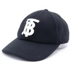 BURBERRY (バーバリー) JERSEY TB エンボスロゴ ベースボールキャップ 帽子 コットン ブラック ITFACPRO15CHIのサムネイル