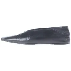 JIL SANDER (ジルサンダー) レザー スクエアトゥ パンプス フラットパンプス #37 1/2 ブラックのサムネイル