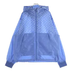 LOUIS VUITTON (ルイヴィトン) 22SS オーセンティック LVグラディエントレター プリントデザイン フーデッド ジップアップ ナイロンジャケット ブルー RM222M ND5 HNB06Xのサムネイル
