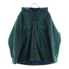 SUPREME (シュプリーム) 23AW Fleece Zip Up Hooded Jacket フリースジップアップフーデッドジャケット グリーン/ネイビーのサムネイル