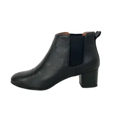 MargaretHowell(マーガレットハウエル) ショートブーツ 24 レディース - 黒 サイドゴア レザーのサムネイル