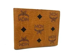 MCM エムシーエム モノグラム ヴィセトス柄 レザー 二つ折り 財布 ウォレット 札入れ 小銭入れ メンズ レディース ブラウン系 DP4915のサムネイル