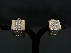 GIVENCHY ジバンシィ ヴィンテージ ラインストーン クリップ式 イヤリング アクセサリー レディース ゴールド系 DP4948のサムネイル