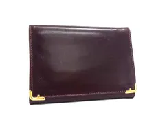 Salvatore Ferragamo フェラガモ レザー 三つ折り 長財布 ウォレット 札入れ カード入れ メンズ ボルドー系 DP5410のサムネイル
