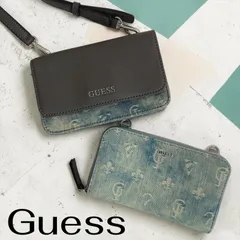 GUESS ショルダーバッグ デニム調 2WAY 長財布 ポシェットのサムネイル