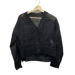 mila schon(ミラショーン) カーディガン サイズ42 M レディース新品同様  黒 透かし編みのサムネイル