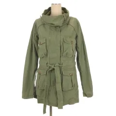 ダブルスタンダードクロージング ダブスタ DOUBLE STANDARD CLOTHING ミリタリー コート ビッグカラー 36 カーキ 260127E ■TCのサムネイル