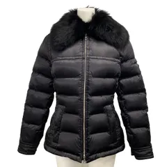 PRADA(プラダ) ダウンジャケット サイズ38 S レディース - 291796 黒 2020/長袖/冬物/リアルファー/トライアングルプレートのサムネイル