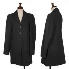 バーバリーブルーレーベルBURBERRY BLUE LABEL ウールチェスターコート チャコールグレー38のサムネイル