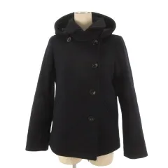 アーバンリサーチ ドアーズ URBAN RESEARCH DOORS ショールカラー 2WAY ショート コート 38 ネイビー 260515Eのサムネイル