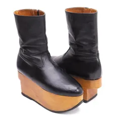ヴィヴィアン ウエストウッド Vivienne Westwood LONDON ロッキンホースレザーブーツ 黒22.5位のサムネイル