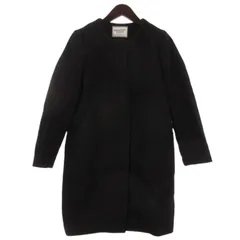ドゥーズィエムクラス DEUXIEME CLASSE ノーカラー コート ブラック 36 ■TCのサムネイル
