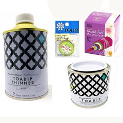 American Flower Manicure Flower Dip Art Basic 4-Piece Set (Dip Solution, Gauge Pipe, Thinner, #28 Gold Wire - 4-piece set) (Due to flammability, shipping to Okinawa and remote islands is not available.)