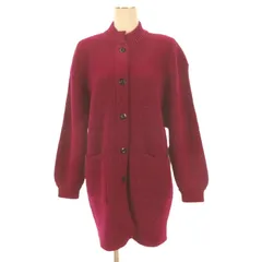 ピエールカルダン Pierre Cardin ニット ジャケット 長袖 レッド M ■GY47のサムネイル
